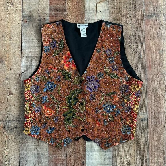 Ana mori vintage women’s beaded vest - one size - Picture 1 of 5